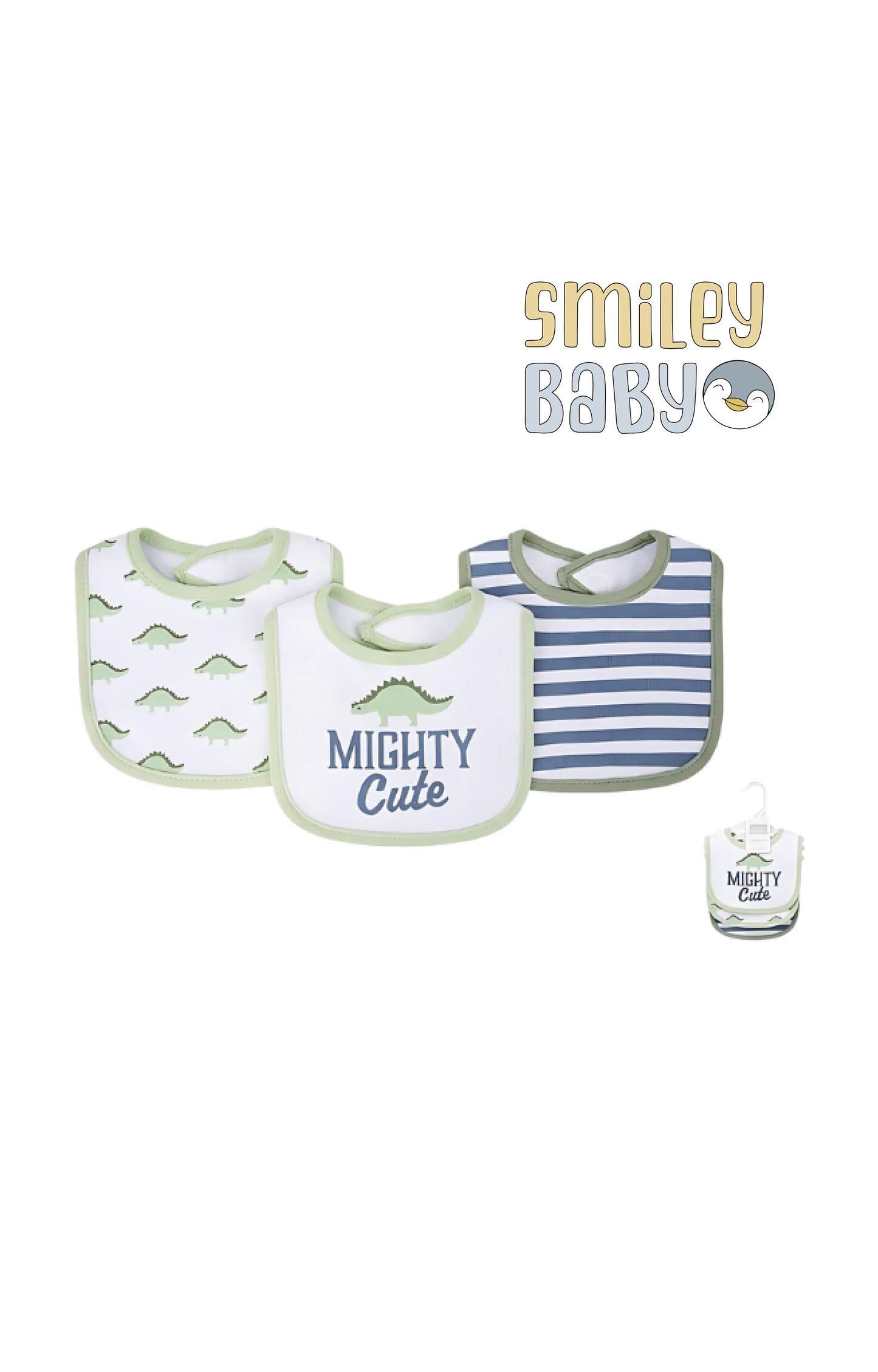 3 Bibs cotton Set mighty cute