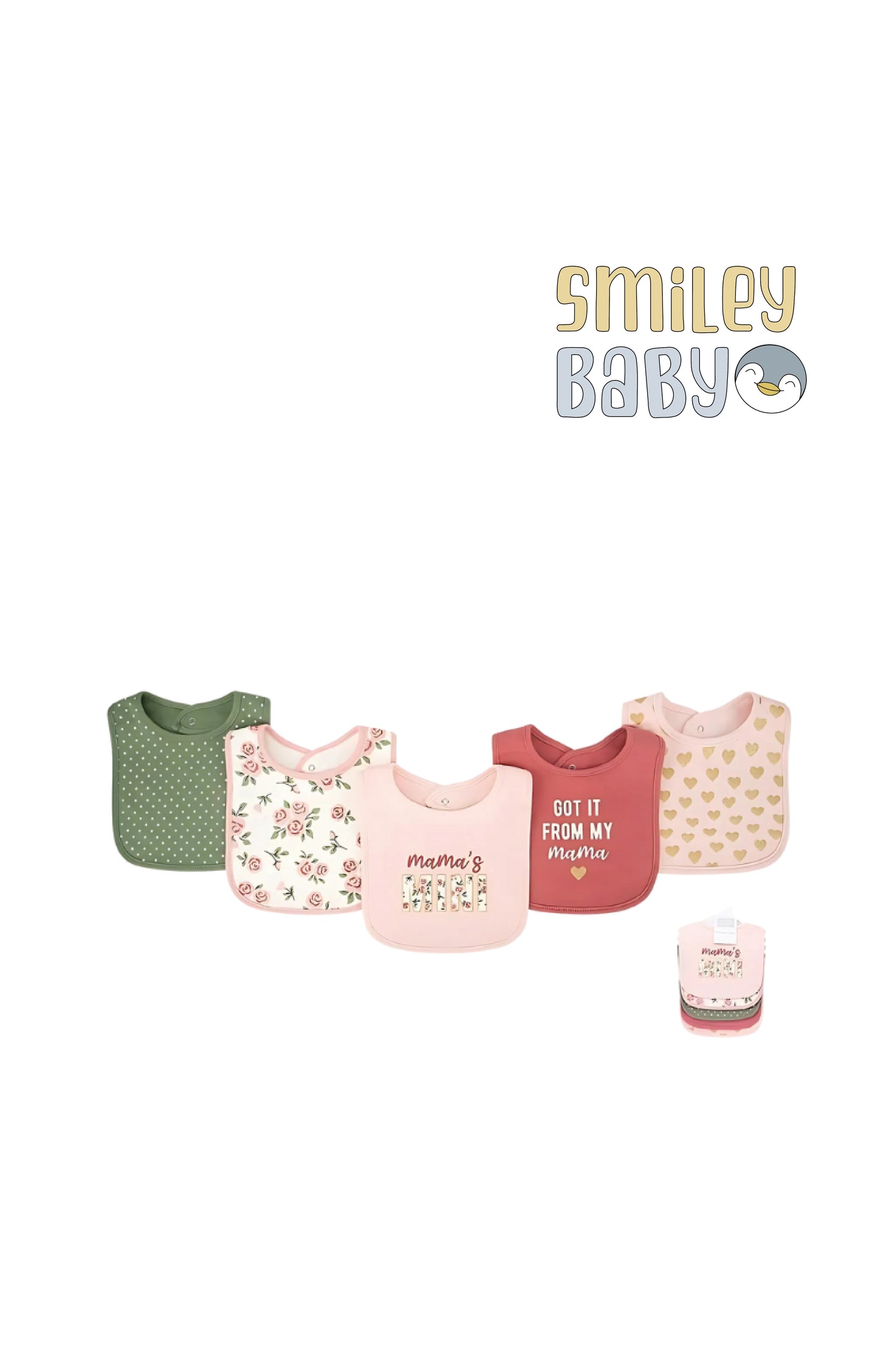 5 Bibs Cotton Pack mama's mini