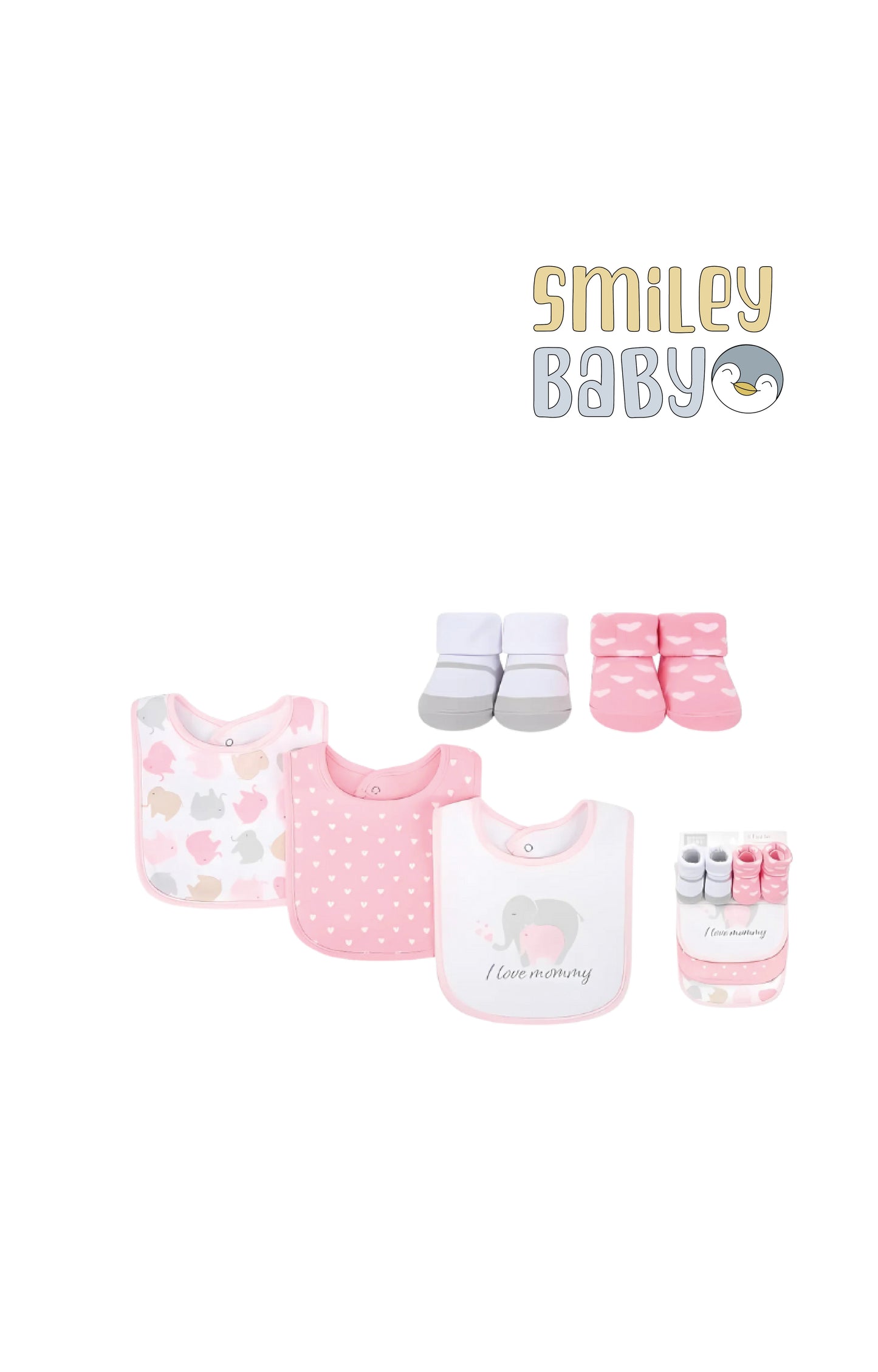 bibs and Socks 5 Pcs elephant