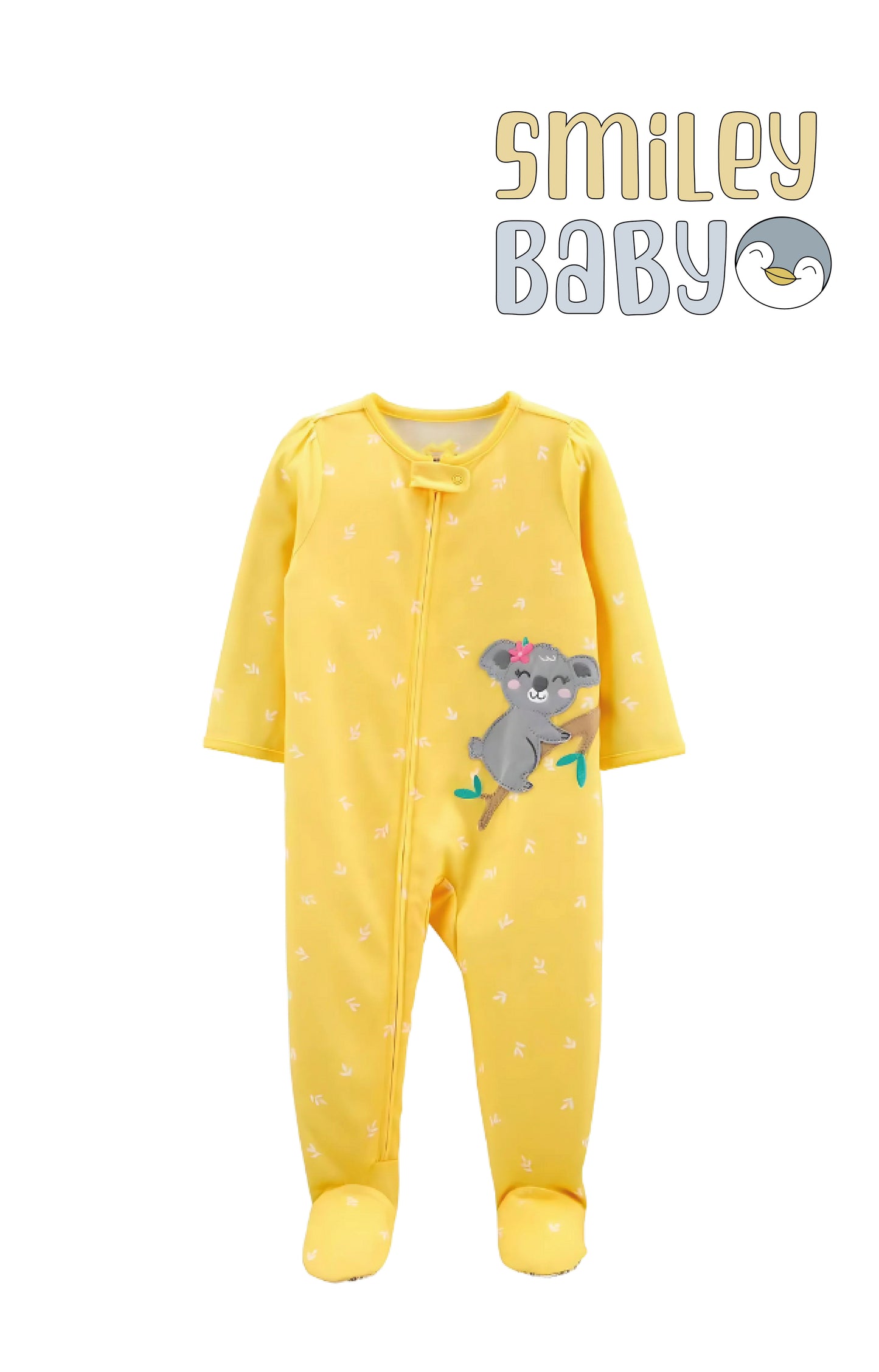 overall coton yellow koala