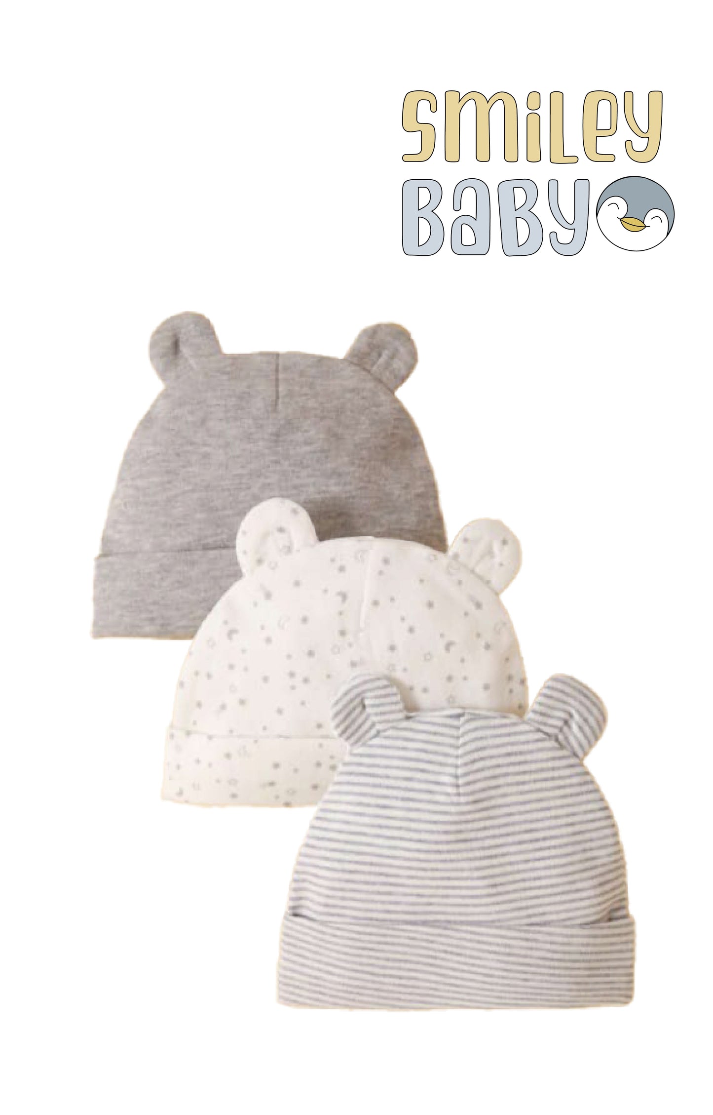 Mom’s Care hat 3pcs set GREY