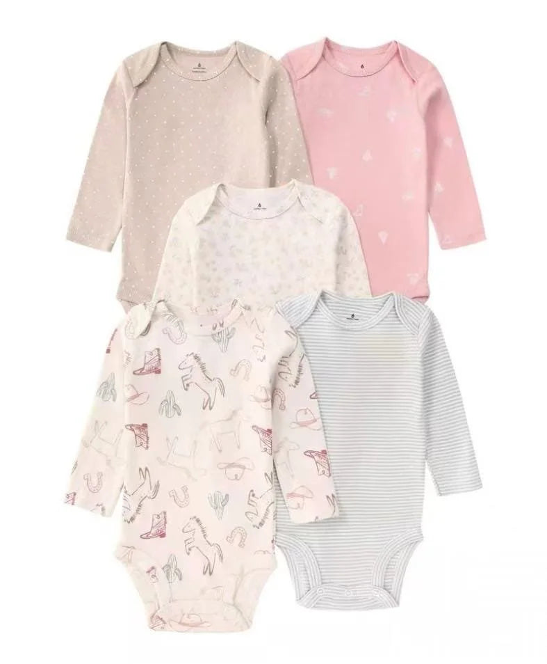 5 pcs long sleeve multi color