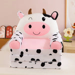 Children's folding sofa plush toy cow