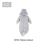 Winter hooded Overall gray