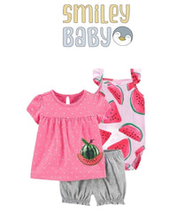 Baby 3-Piece PINK WATERMELON