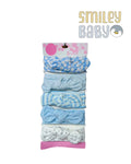 Hudson Baby Cotton Headband set 6pcs BLUE