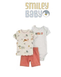 Baby 3-Piece BEIGE ANIMAL