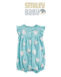 Romper blue heart Cotton