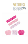 Hudson Baby Cotton Headband set 6pcs HEART