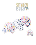 3-Pack Printed Turban Caps Multicolor