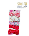 Hudson Baby Cotton Headband set 6pcs RED