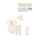Bebe Favour Baby Bodysuit & Footed Pant SET 3PCS GIRAF