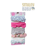 Hudson Baby Cotton Headband set 6pcs BEIGE
