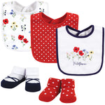 bibs and Socks 5 Pcs Set flower