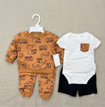 Baby 4-Piece set brown