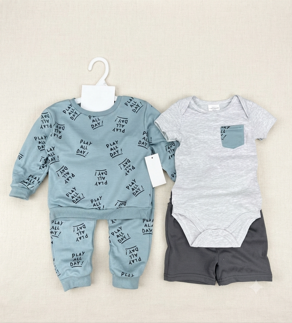 Baby 4-Piece set green