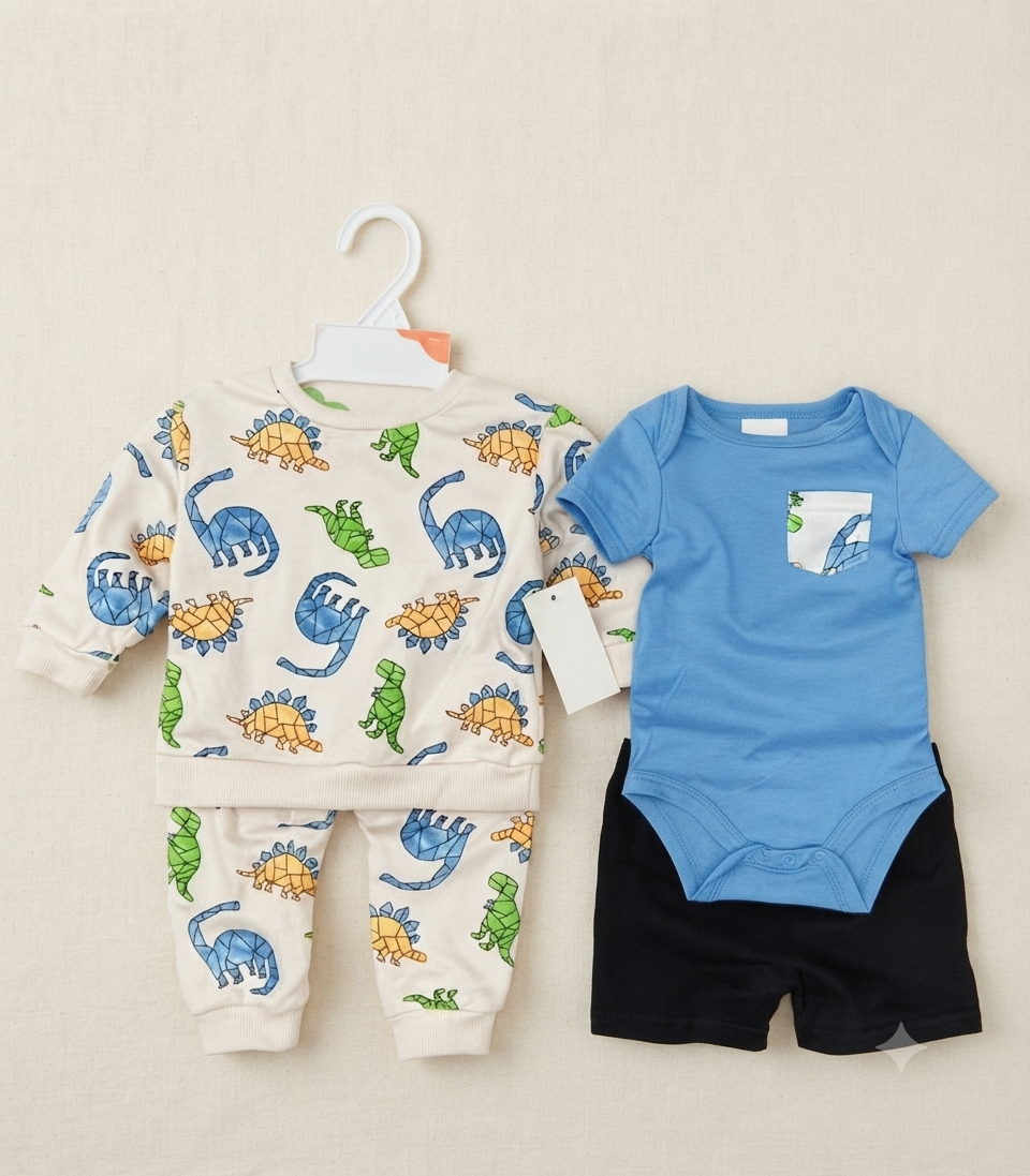 Baby 4-Piece set dinasour