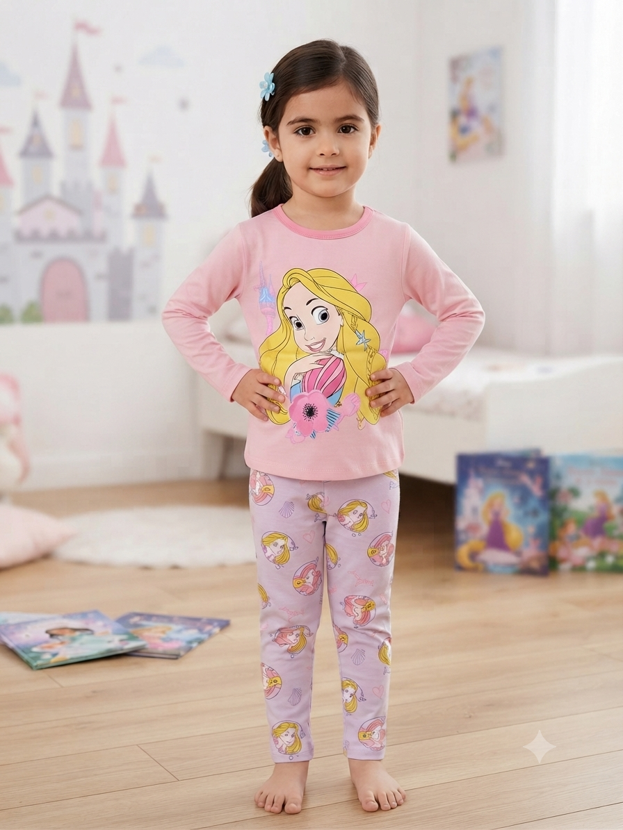 long sleeve cotton pajama princess