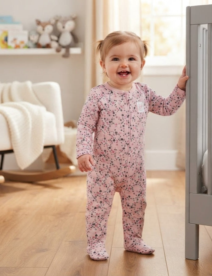 overall coton pink pointi
