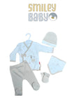 Turkish Baby Clothes Set 5Pieces  BEIGE BIRDS