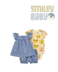 Baby 3-Piece yellow butterfly