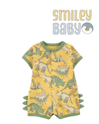 Romper yellow dinosaur  Cotton
