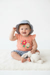 Baby 3-Piece orange flower