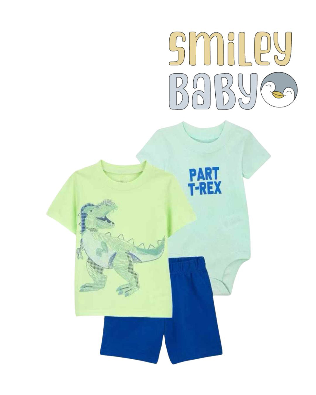 Baby 3-Piece green dinosaur