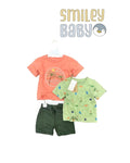 Boys T-Shirt and Mesh Shorts Outfit Set 3PCS SUNSET