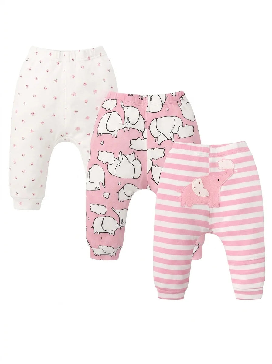 moms care girl pants elephant