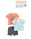 Boys T-Shirt and Mesh Shorts Outfit Set 3PCS CRAZY BURGER