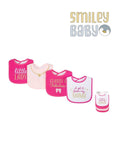 4 Bibs towel Pack CLASSY PINK