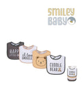 4 Bibs towel Pack BROWN BEAR