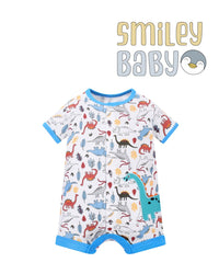 Romper WHITE DINOSAUR
