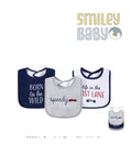 3Pcs Interlock Bibs speedy little