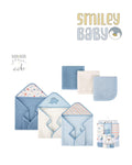 Baby Hooded Towel SET 6PCS BLUE DDINOSAUR