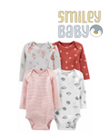 4pcs long sleeve hearts