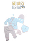 Turkish Baby Clothes Set 5Pieces PINK  BIRDS