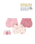 Scratch Mittens Set 3Pc PINK FLOWERS