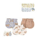 Scratch Mittens Set 3PC BROWN BEAR