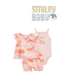 Baby 3-Piece orange cotton