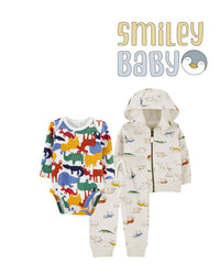 boys Tracksuit biege dinasours