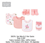 bibs and Socks 5 Pcs sweet little one