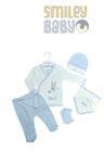 Turkish Baby Clothes Set 5Pieces BLUE RABBIT