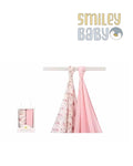 BAMBOO MUSLIN  Swaddles PINK set 2pcs