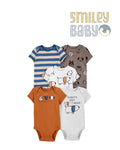 Baby Boy Cotton Bodysuits DOGS