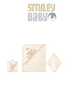 Bebe Favour Baby Hooded Towel hello beige