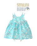 Infant Toddler Baby Girl Bodysuit Dress Sleeveless Sundress BLUE