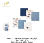 washcloth 6pcs  horse