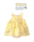 Infant Toddler Baby Girl Bodysuit Dress Sleeveless Sundress YELLOW
